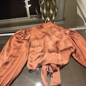Wilfred Copper Satin Blouse